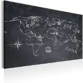 Artgeist World Map: Travel Broadens The Mind taulu