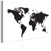 Artgeist World Map: Black & White Elegance taulu