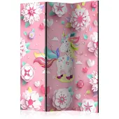 Artgeist Unicorn On Flowerbed 3-osainen sermi