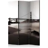 Artgeist San Francisco: Golden Gate Bridge In Black And 3-osainen sermi