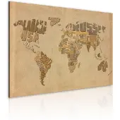 Artgeist Vanhat Maailmankartta taulu