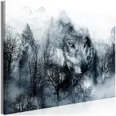 Artgeist Mountain Predator Wide Black And White taulu