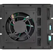 Silverstone FS304B, 4-paikkainen alumiininen HDD-kehikko 3 x 5.25" -laitepaikkaan, musta