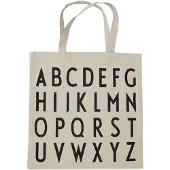 Design Letters Tote Bag ABC Beige