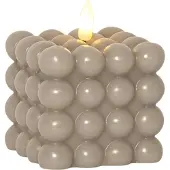 Star Trading Pylväskynttilät Liekki Dot. Beige. 9,5cm