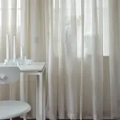 Mimou Grace Verho Yksittäinen Leveys 140x250 Cm Luonnollinen - Verhot Polyesteri Natural - WISD2308
