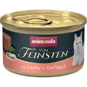 Animonda Vom Feinsten 12x85g lohi + siipikarja Adult -kissanruoka