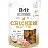 Brit Care Jerky Meaty Coins kana ja hyönteiset
