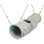 Trixie - Cuddly Tunnel for hanging in the cage Mix 14 x 45 cm - Pieneläimet - Pesät ja häkkitarvikkeet - Sängyt ja riippumatot
