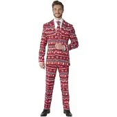 Suitmeister Nordic Pixel Punainen Puku - Large