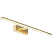 QAZQA Seinävalaisin messinki 62 cm sis. LED IP44 - Jerre