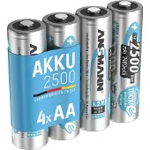 Ansmann Aa 2500mah Ladattava Paristo 1.2v 4 Yksiköt