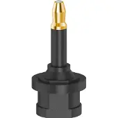 Hama 00205178 optinen adapteri, Toslink - 3.5 mm, musta