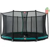 Berg trampoliini InGround Favorit +turvaverkko Comfort 330 cm 380 cm Harmaa