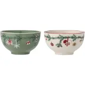 Bloomingville Yule kulho 2 kpl Green