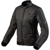 REV'IT! Torque 2 H2O naiset Tekstiilitakki Musta/Antrasiitti Naiset, size 42