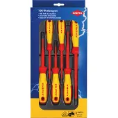 Knipex VDE Ruuvimeisselisarja 6 kappaletta lattiavaruusruuville, ristipää Phillipsille
