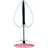 Sinful Jewel Pieni Metallinen Anustappi 7 cm - Pink