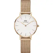 Daniel Wellington Petite 28 Melrose Rg White - Gold - 28 mm