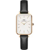 Daniel Wellington Quadro 20X26 Pressed Sheffield Rg White - Black - 20X26MM