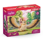 Schleich Bayala Elfka and the Magical Glitter Owl, Play and Collectible Figure for Children Ages 5–12 (70789)