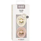 BIBS Colour Size 1: Anatomical 0-6 months tutti Ivory / Blush 2 kpl