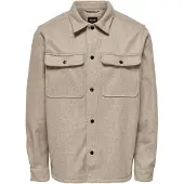 Only & Sons Välikausitakki 'Ash' meleerattu beige