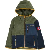 TROLLKIDS Kids Aurlandsfjord Jacket - Khaki green - 152