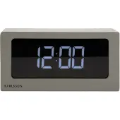 Karlsson Alarm Clock Boxed Led Warm Grey - Grey - H 12.5CM