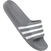 Adidas Pistokkaat 'Adilette Aqua' grafiitti / valkoinen