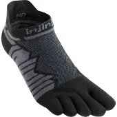 Injinji Men's Ultra Run No-Show Onyx Urheilusukat L (44.5-47)