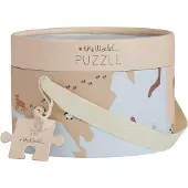 OYOY MINI The World Puzzle - Blue - Ø 60 cm