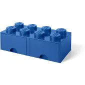 LEGO Säilytyslaatikko - 8 Silmukat - 50x25x18 - Sininen - - OneSize - Laatikostot