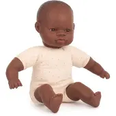 Miniland Pehmeä Afrikkalainen Vauvanukke 32 Cm