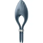 Satisfyer Duelist - vibraattoripenisrengas ladattava - harmaa