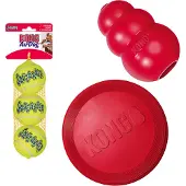 Kong -lelusetti: frisbee, Classic, tennispallot - L