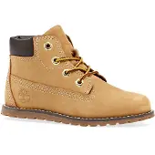Timberland unisex for kids. TB0A125Q2311 Brown Pokey Pine Leather Ankle Boots (27), Flat, Zip, Casual, children's fashion