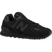 New Balance for man. ML574V3 Trainers 574 Core black (44.5), Leather, Flat, Laces, Casual