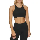 Girlfriend Collective Topanga Bra, Cross-Back - Black - XL