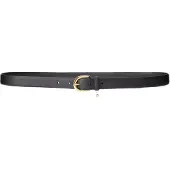 Ralph Lauren for woman. 412802952004 Black bead embossed leather belt (M), Casual