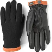Hestra Deerskin Wool Tricot Glove Black/Black