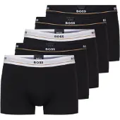 BOSS Bokserishortsit 'Essential' musta / valkoinen