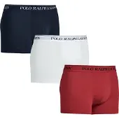 Ralph Lauren Stretch Cotton Trunk 3-Pack - White - L