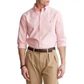 Ralph Lauren for man. 710792041003 Custom Fit oxford shirt pink (S), Casual, Party, Cotton, Classic, Long sleeve