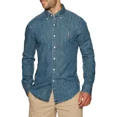 Ralph Lauren Slim Fit Chambray Shirt - Blue - S