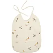 Nuuroo Ida Bib Coated - Cream - 28X 37CM