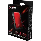 ADATA XPG EX500 2,5" HDD/SSD-ulkoisen aseman kotelo, 1-paikkainen, USB 3.2 Gen 1, SATA, musta/punainen