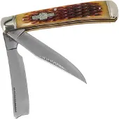 Rough Ryder Razor Trapper Amber Bone