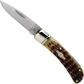 Rough Ryder Lockback Amber Bone RR461 pocket knife