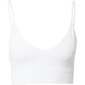 Lindex Bra Seamless Rib Top - White - S